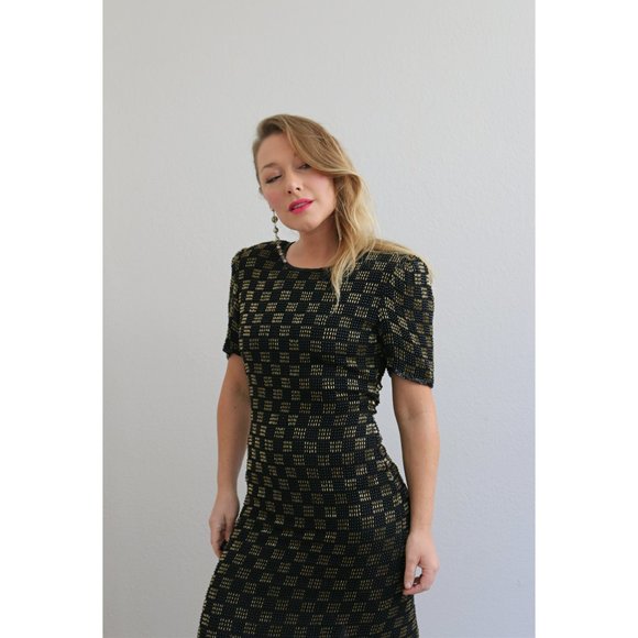 1990's Mark & John by Gopal Evening Dress //  Women's Size Extra Small to Small - Picture 7 of 7